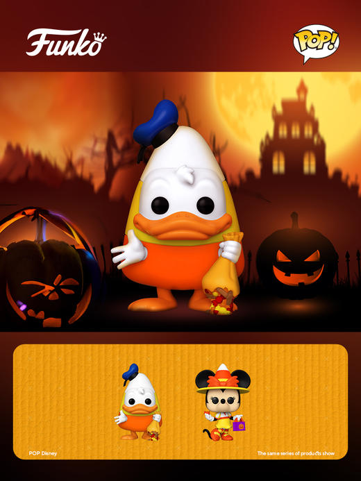 Funko POP动画迪士尼万圣节唐老鸭公仔手办 64090 商品图1