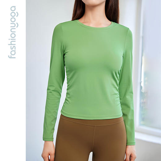 凡圣瑜伽经典抽褶运动外搭 F13372 商品图4