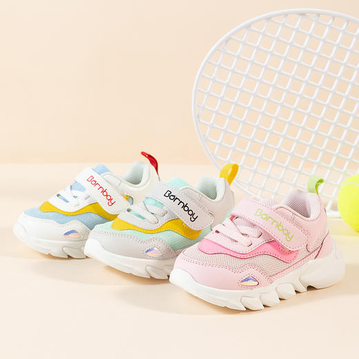 贝贝怡透气舒适防滑软底儿童鞋春秋男女童婴幼运动鞋宝宝鞋机能鞋233X498 商品图3