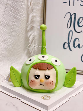 假装是三眼仔哈哈哈哈 #玩具总动员 #搞怪蛋糕  忌廉蛋糕【半翻糖蛋糕需提前2天预订】（默认自提，收费配送请联系客服）