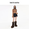 [捡漏价]lost in echo秋季设计师品牌时尚马海毛保暖修身圆领镂空短款毛衣 商品缩略图4
