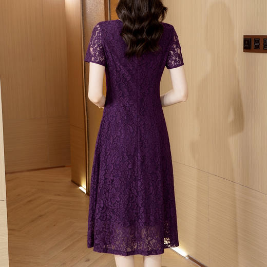 AHM-mmjp8511法式性感蕾丝镂空连衣裙气质穿搭减龄长裙 商品图3