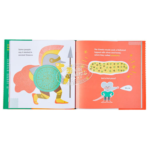 【中商原版】Greg Pizzoli Pizza A Slice of History 比萨饼的故事 英文原版 进口图书 儿童绘本 故事图画书 商品图5