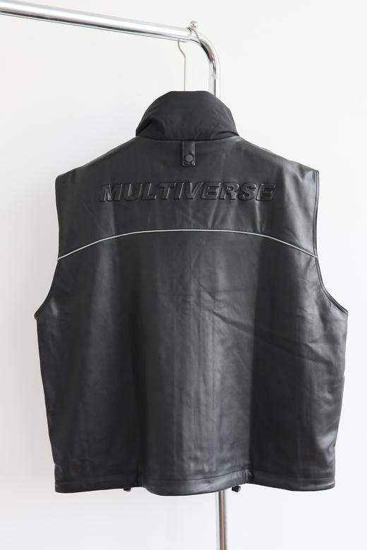 1NXX PU皮 廓形宽松 皮背心马甲 BX048 商品图4