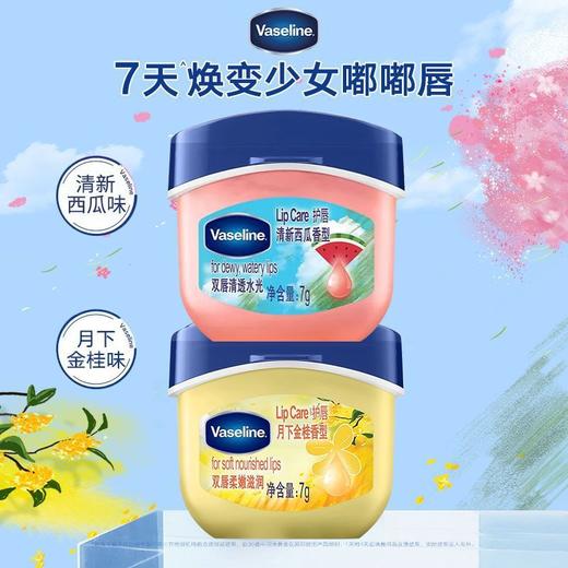 【品牌直发】凡士林润唇膏西瓜味唇膏桂花味保湿滋润防干裂经典修护唇油7g 商品图1