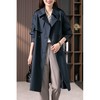 【现货7天】英伦双排扣宽松减龄中长款风衣外套女2023秋季新款韩版大衣 商品缩略图1