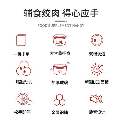 WMF迷你绞肉机 不锈钢多功能料理机家用迷你研磨机 商品图5