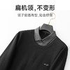 桑蚕丝【新款DDA】大依优型大码假两件长袖华夫格Polo衫翻领针织衫商务休闲加肥加大男装上衣 商品缩略图2
