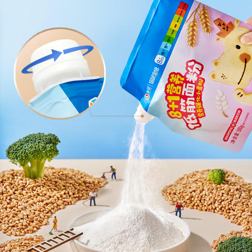 新良妈咪宝焙营养低筋面粉500g蛋糕烘焙低筋糕面粉宝宝专业小麦粉 商品图4