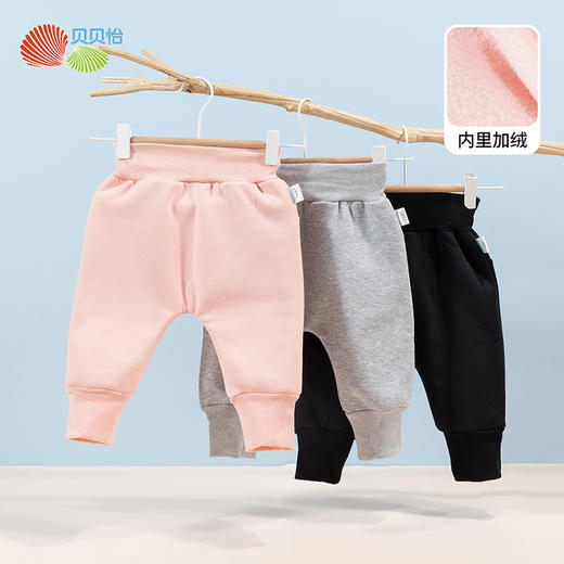 贝贝怡童装秋冬新款儿童软萌PP裤男女童加绒加厚休闲长裤233K2539 商品图1