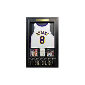 收藏系列 科比 湖人队8号白色 亲笔签名球衣