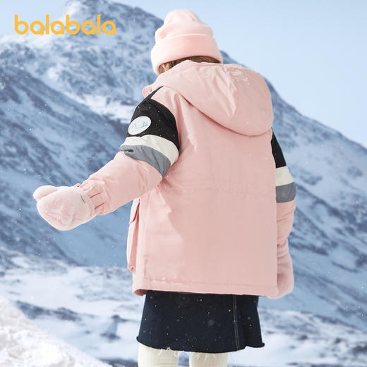 巴拉巴拉羽绒服女童秋冬季新款童装中大童加厚保暖外套两件套 商品图2