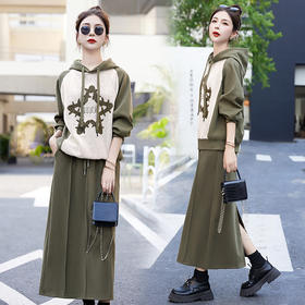 休闲时尚洋气减龄，气质百搭裙子两件套HRYZ6311-1