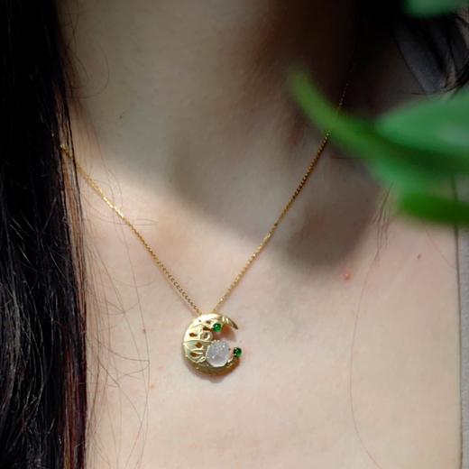 【童话】18k镶嵌翡翠项坠 商品图10