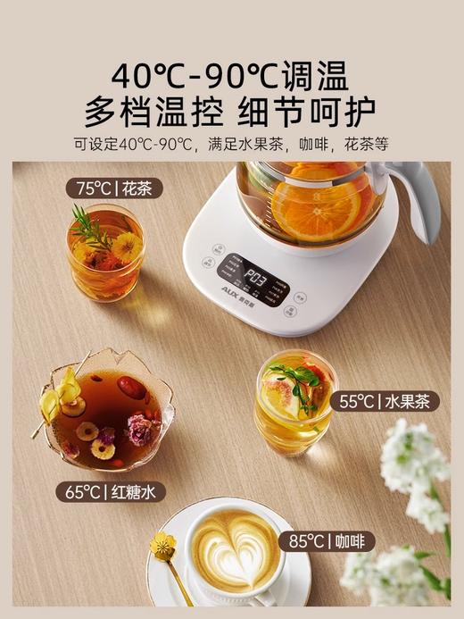 【奥克斯养生壶】 煮茶器 电热水壶 家用办公多功能保温烧水壶 1L 商品图5