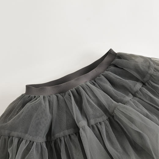 【马克珍妮 芦芙】秋装新款 女童假两件甜美气质网纱裙裤232001 商品图2