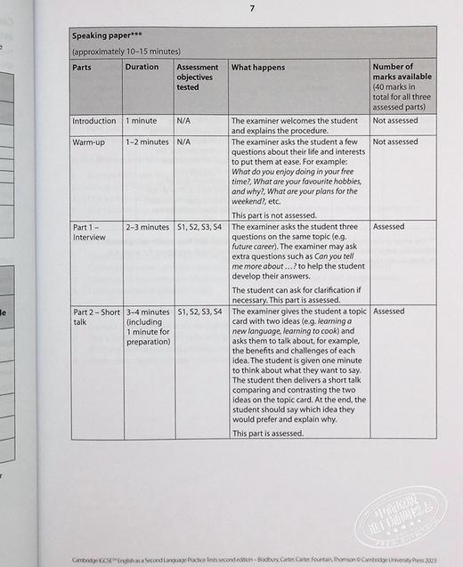 【中商原版】Cambridge IGCSE™ English as a Second Language Practice Tests with Answers with Digital Access 商品图5