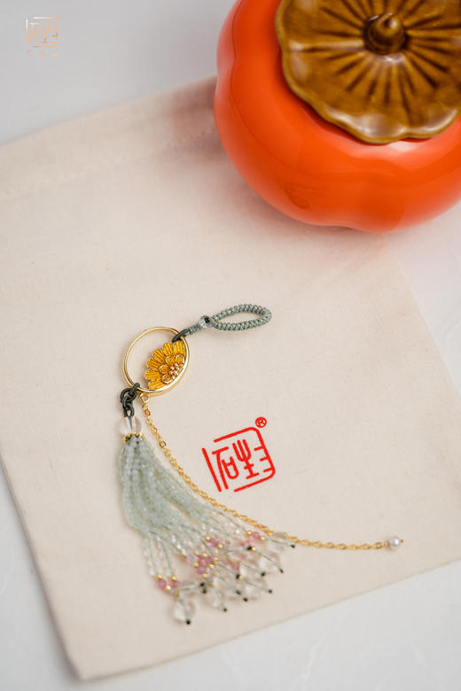 “柿柿如意”罐+原创“梅兰竹菊”压襟 商品图9