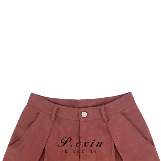 03-4潘依绣丁丁宠粉夏季韩版chic简约复古宽松百搭通勤直筒休闲裤 W-61438 商品图2