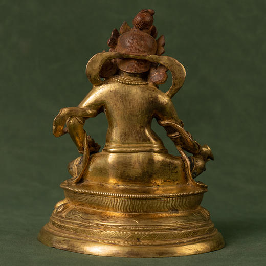 清 铜鎏金财宝天王像 商品图1