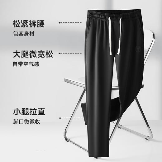 莱赛尔【DDP】大依优型休闲裤运动裤弹力松紧腰直筒裤弹力加肥加大宽松大码男士长裤 商品图2