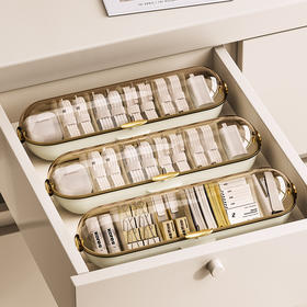 「两款配色！颜值派」磁吸手机充电器充电线整理盒居家日用桌面小物件文具收纳分格数据线收纳盒