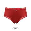 都市丽人基础系列锦泳薄透丝滑低腰平角女士内裤新年本命年红品LK32E5 商品缩略图11