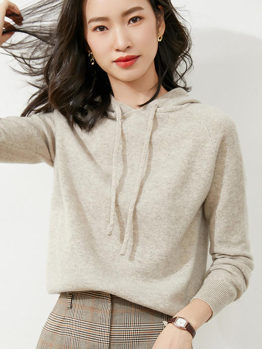 【蒙尚妃针织连帽卫衣】外穿显瘦😍内搭亦神器❗春秋冬三季好搭⛄可单穿、可外搭 商品图10