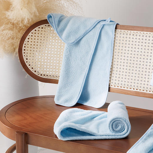 柔软吸水加厚浴巾三件套（浴巾+干发帽+毛巾） 商品图2