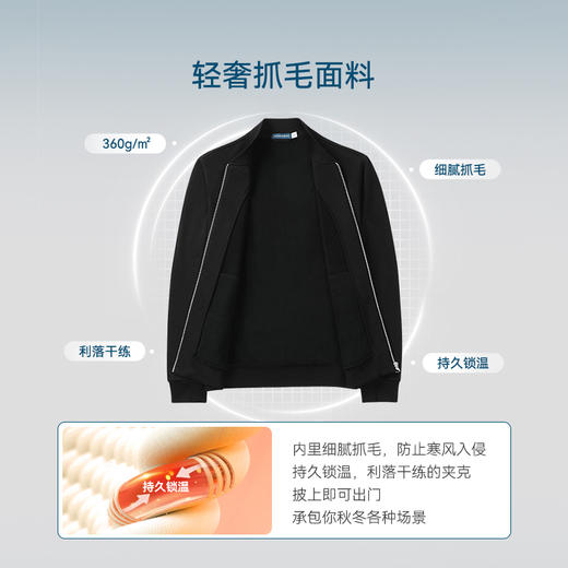 十如仕针织加绒夹克外套-OW01-01 商品图3