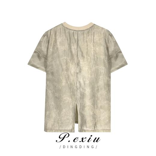 04-3潘依绣丁丁宠粉【入夏私语】人-丝-舒适透气休闲短袖T恤 W-61388 商品图1