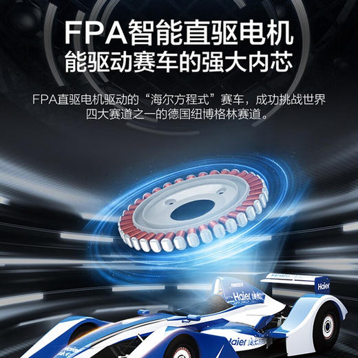 海尔（Haier）海尔10公斤大桶径378洗烘一体滚筒洗衣机直驱变频智能投放光等离子空气洗除菌除螨超薄洗衣机 洗烘一体G100378HBD14LSU1 商品图1