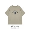 03-3潘依绣丁丁宠粉【现货】0403宽松纯色时尚百搭字母印花短袖T恤 G7039 商品缩略图2