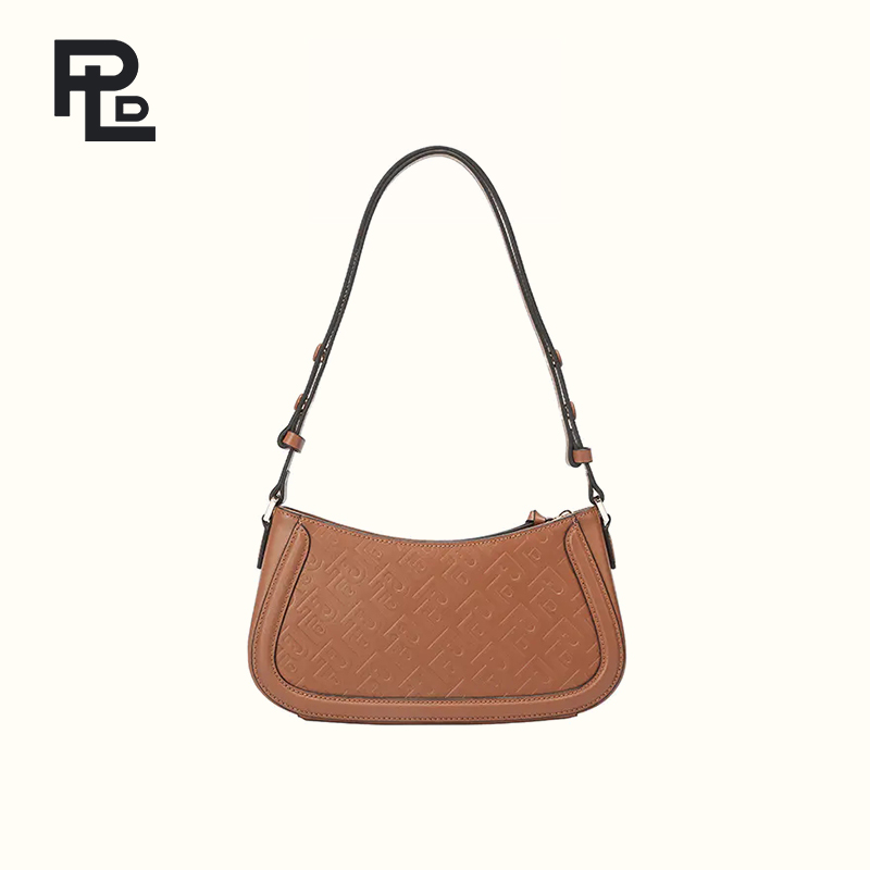 PLD/保兰德 法棍包腋下包 时尚肩带两用女士单肩包斜挎包手提包头层牛皮