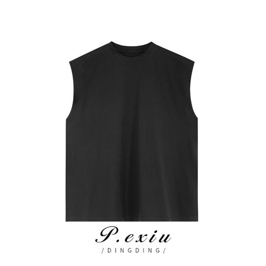 03-4潘依绣丁丁宠粉夏季新款宽松简约时尚百搭圆领无袖T恤 W-61423 商品图0