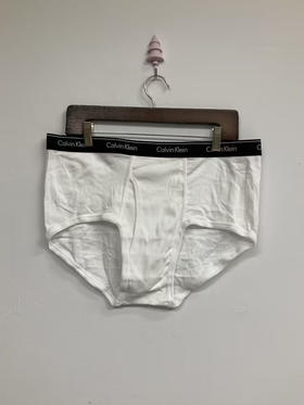 Calvin Klein/CK 男士纯棉LOGO透气舒适三角内裤（单条装）