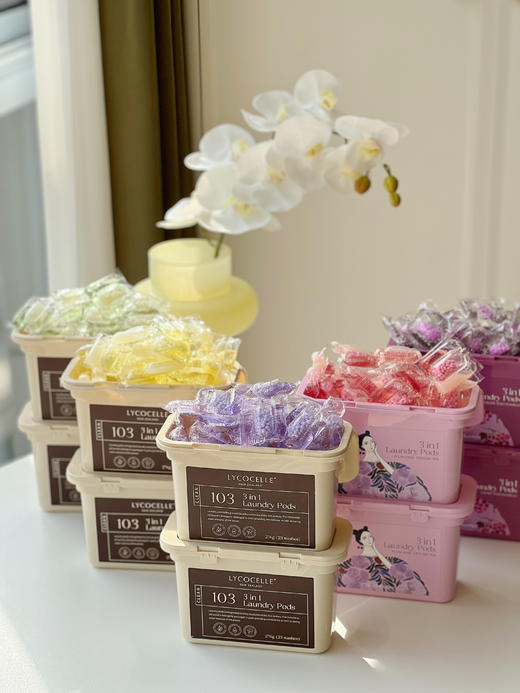 【龙里】绽家洗衣凝珠留香珠三合一去渍留香除螨洗衣凝珠【1:1送袋装10颗，到手33颗+1包赠品（25g留香珠/30经期洗衣液/三腔凝珠1颗，随机发1包）】 商品图3