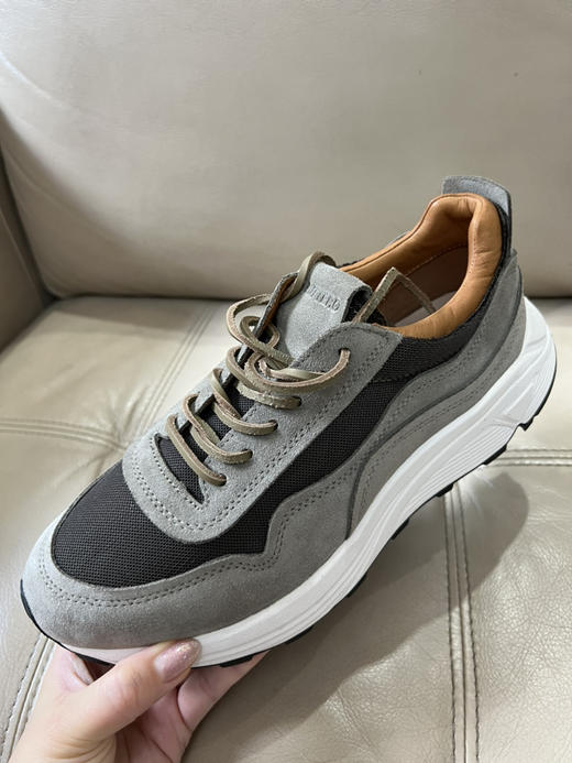 意大利BUEETRO 舒适透气 积雨云灰 增高厚底老爹鞋 轻便休闲男鞋 商品图11