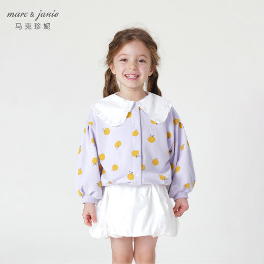 马克珍妮秋装女童满印娃娃领外套231593 商品图1