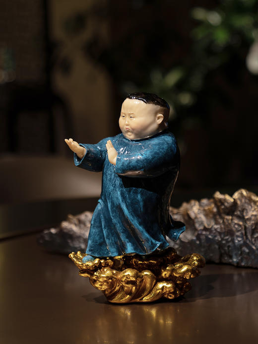 稀奇艺术玻璃钢雕塑瞿广慈《一代宗师》现代客厅摆件高端礼品 商品图3