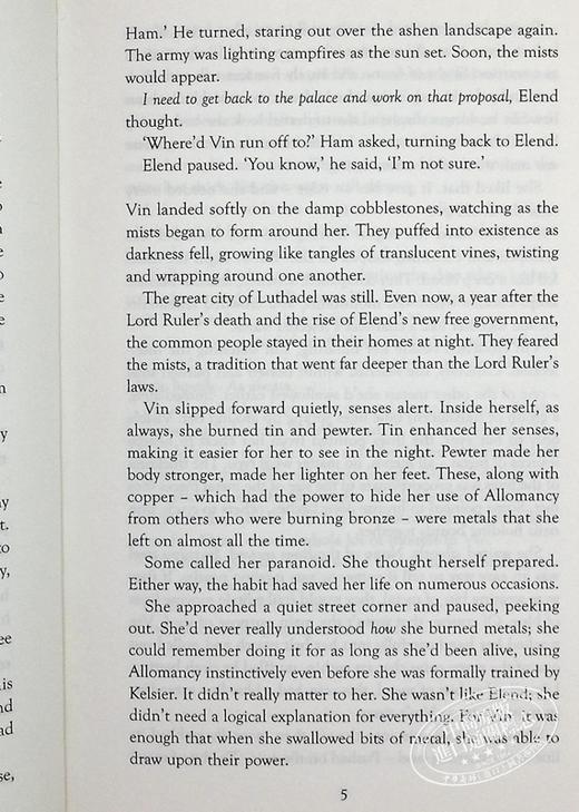 预售 【中商原版】迷雾之子三部曲 一纪元 2 升华之井 收藏版 Collector's Edition Brandon Sanderson 商品图5