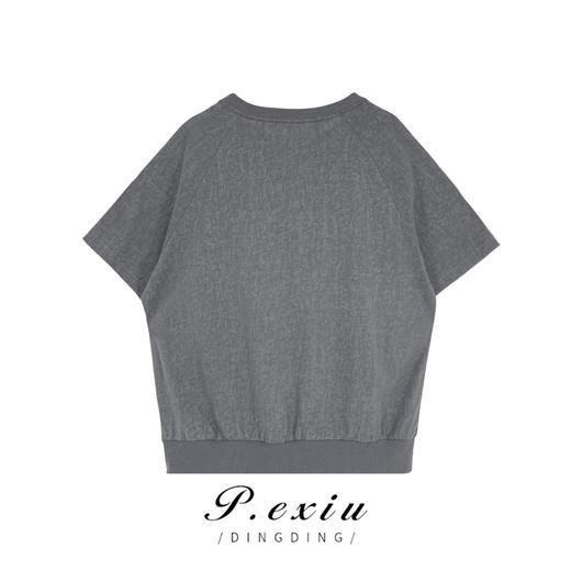 03-5潘依绣丁丁宠粉 春夏新款文艺风宽松百搭圆领短袖T恤 W-61249 商品图1