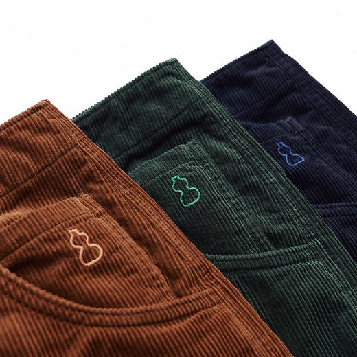 吃茶去chichaqu 秋冬户外复古全棉重磅灯芯绒长裤 商品图7