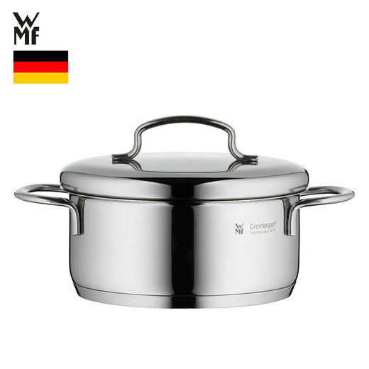 WMF mini浅炖锅 迷你不锈钢奶锅(带盖) 16cm 商品图0