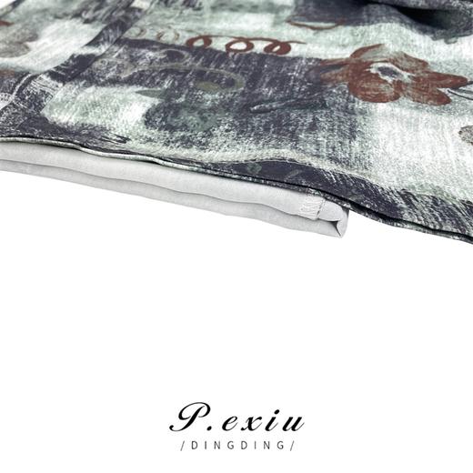 03-5潘依绣丁丁宠粉PanYiXiu/潘依绣【蝶恋花】夏季水墨印花松紧腰直筒休闲裤WH23071 商品图3