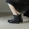 切尔西短靴加绒烟筒靴，平底马丁靴英伦风短靴YT-933-7 商品缩略图1