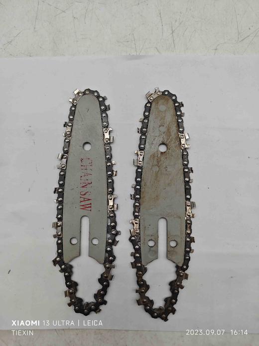 【货号02540】特价处理二手电链锯导板链条4寸单手锯链条导板锂电链锯配件 商品图1