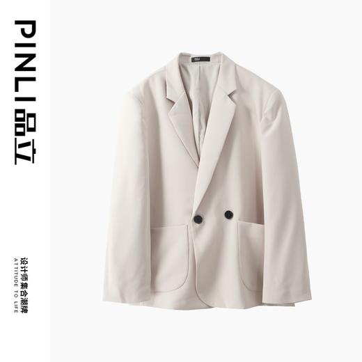 PINLI品立秋冬新款纯色休闲西服男士通勤西装外套B223106026 商品图6