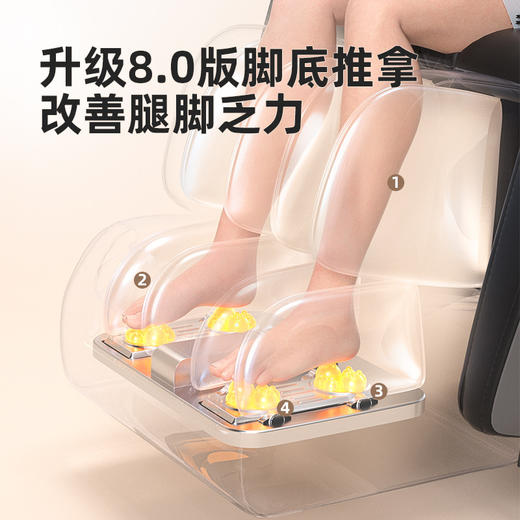 康佳（KONKA） 【500强品牌】智能按摩椅豪华家用全身太空舱零重力全身电动按摩沙发椅子AI语音控制 智能语音+便捷中控+双芯升级+艾草热敷+全配置灰 商品图1