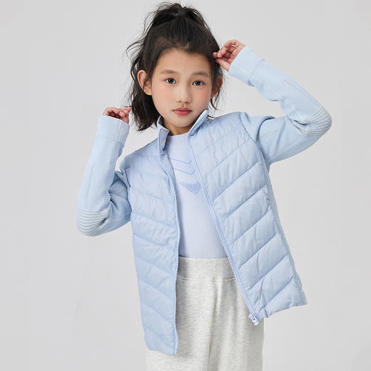 Leorrey乐拉保暖轻盈儿童童装女童男童冬季羽绒服白鸭绒运动外套 商品图4